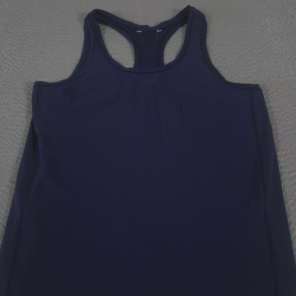 Athleta Top Womens M Navy Ultimate Scoop Tank Racerback Activewear Workout Solid